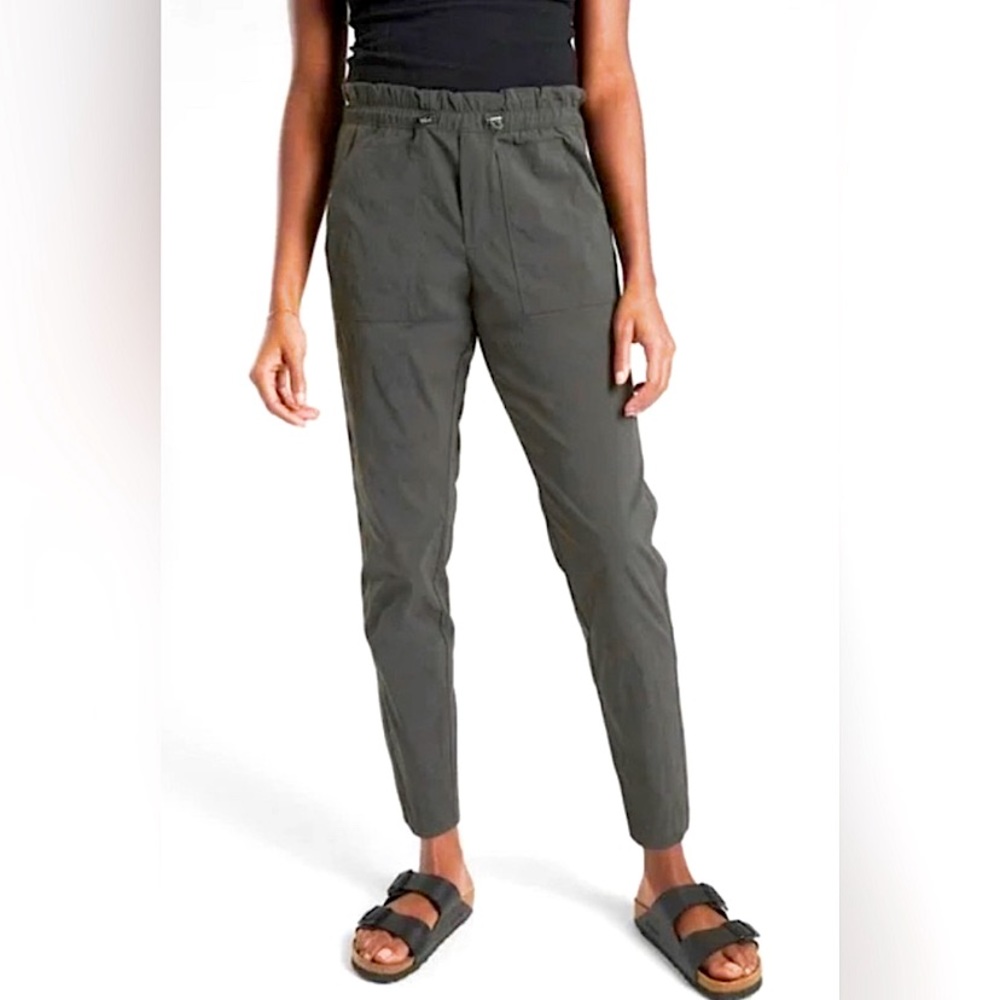 Athleta Olive Green High-Waisted Pants